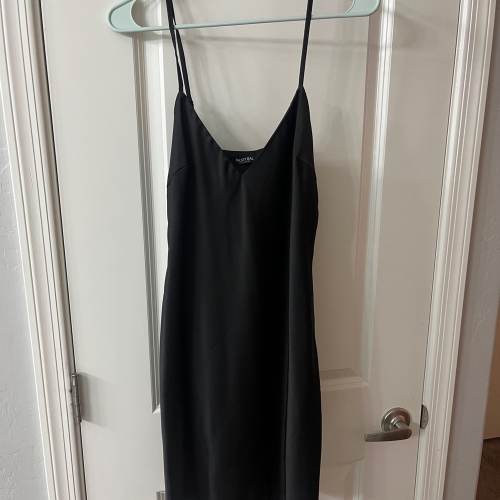 Elegant Black Slip Dress